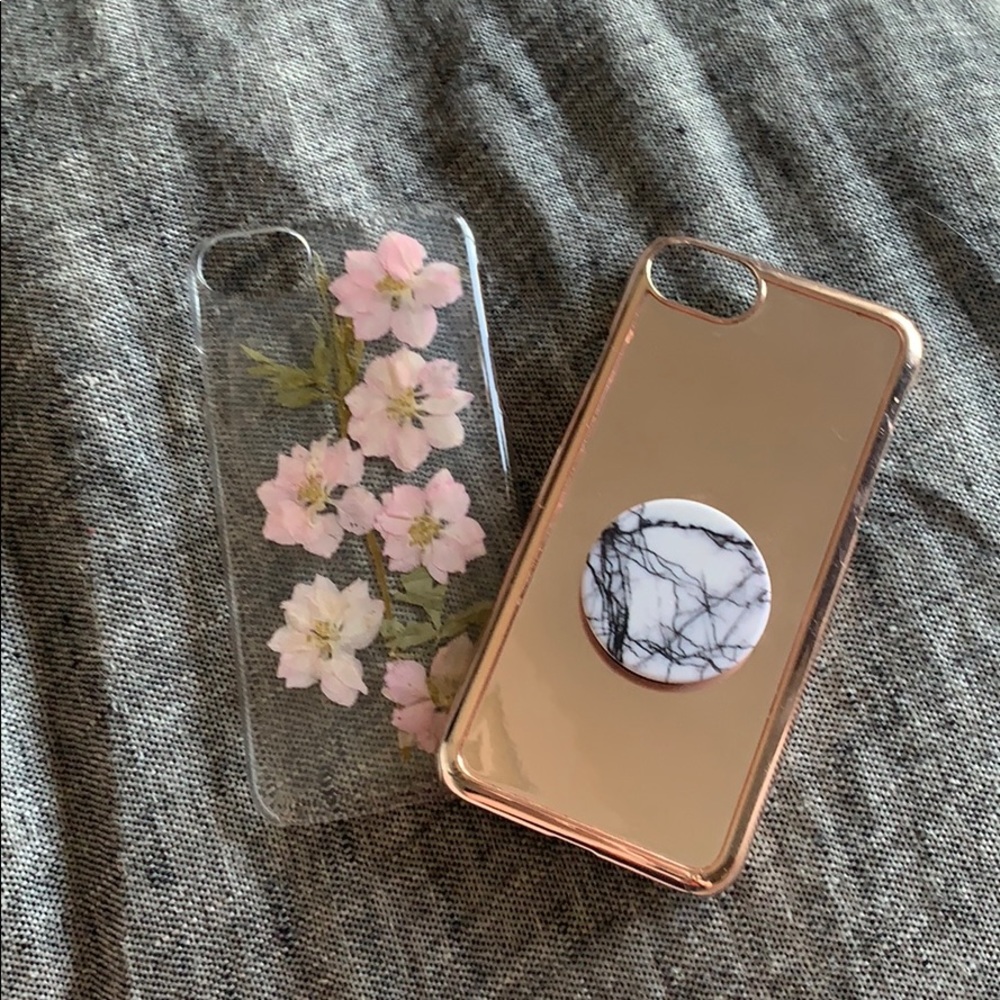 iphone 5 cases, one with pop socket